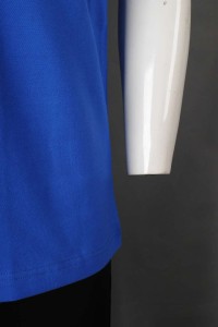 P1198 度身訂做Polo恤 扁機領 拼色袖口 新加坡 LunaSea TradingPolo恤專營店      海藍色 細節-6